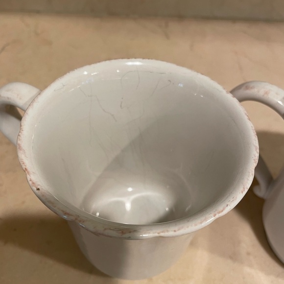 Casafina Impressions Linen White Coffee Mugs - Picture 3 of 9